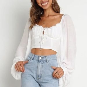 NWT Petal and Pup, Tarmen Top, White, 4